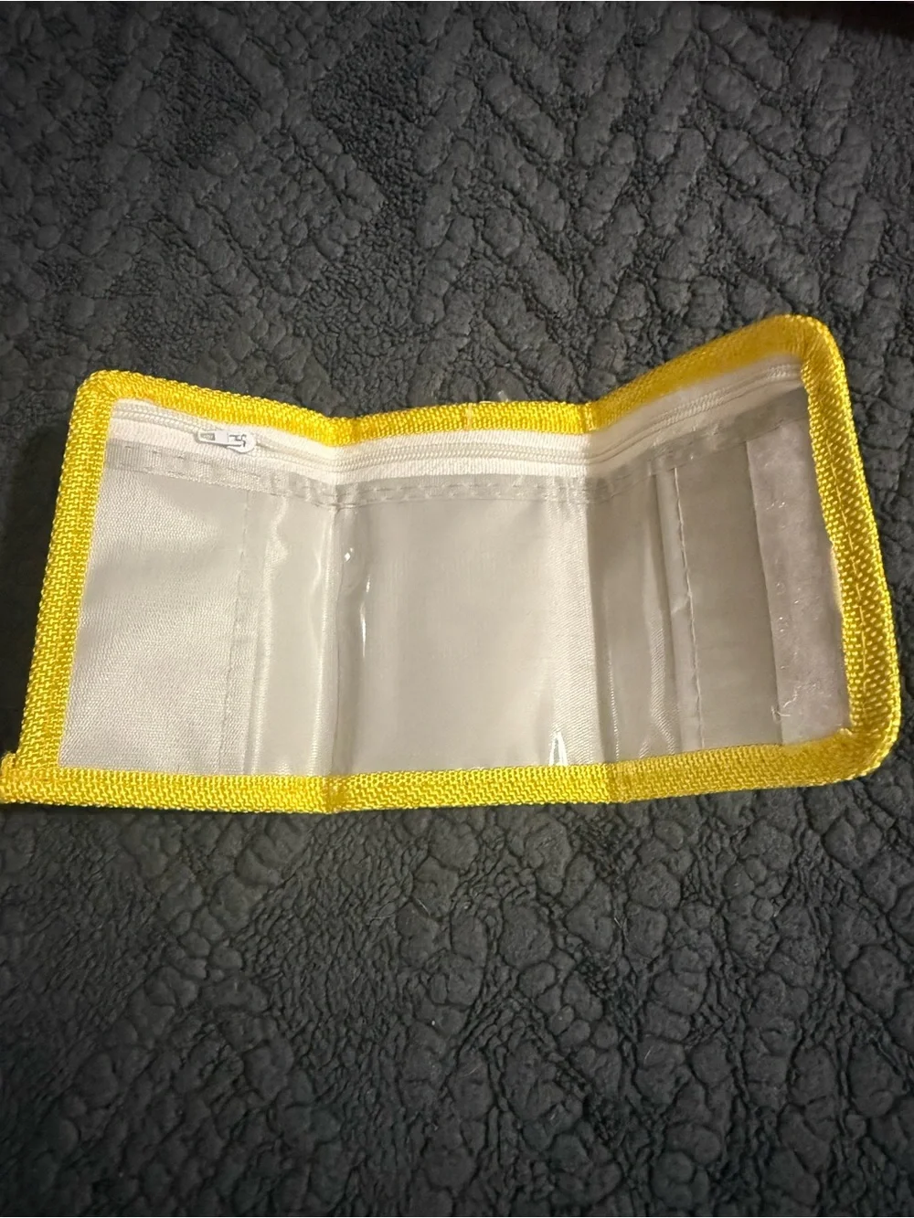 Source Unknown Yellow and White Snoopy Kids Wallet